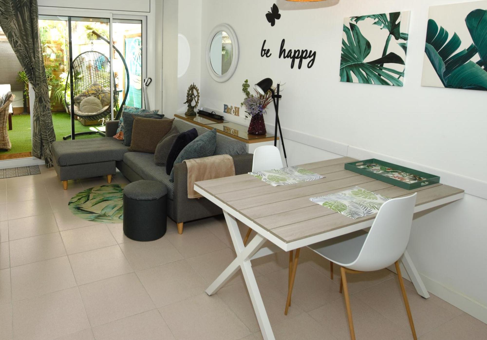 APARTMENT BIG PRIVAT TERRACE CALAFELL BEACH FREE Parking Bagian luar foto